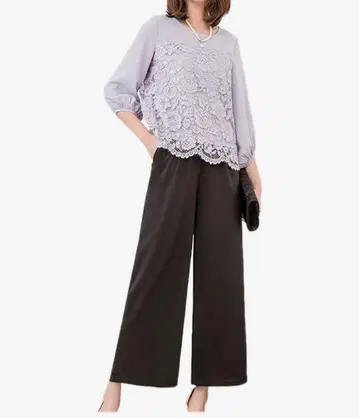 라벤더 레이스 세레모니 수트 수트 셋업