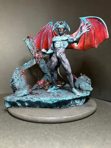 데빌맨 피규어 리페인트 디오라마