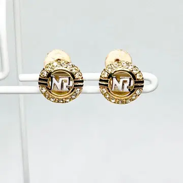 NINA RICCI 니나리치 로고 큐빅 귀찌