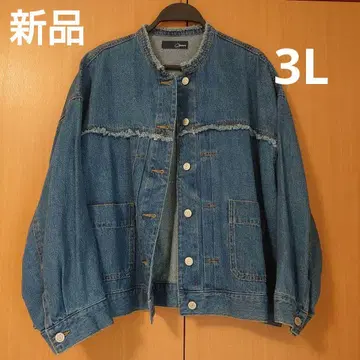 시마무라 새상품 LOGOSDAYS 프린지 데님 자켓 데님 G