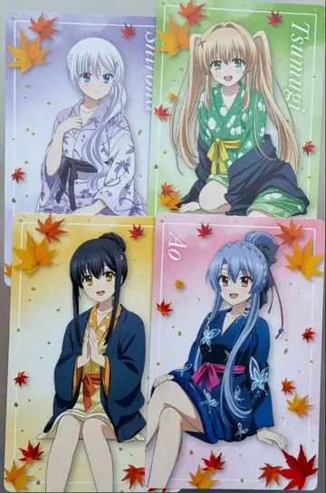 Summer pockets anisugar 유카무레 특전 카드 4종 컴프