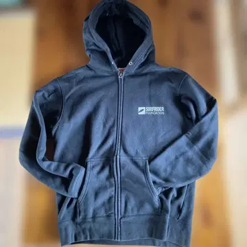 Surfrider Foundation 블랙 풀 지퍼 후디 L