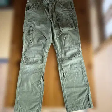 GREEN LABEL RELAXING 워크 팬츠 L 그린