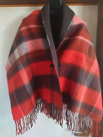 안나수이 미사용 새상품 버튼 달린 숄