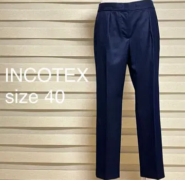 인코텍스 INCOTEX 팬츠 슬랙스 울 네이비 40