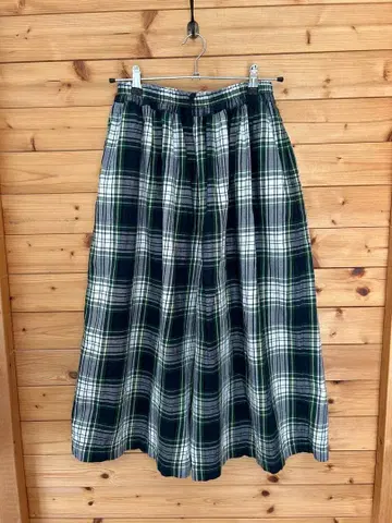 ichi 이치 이지 팬츠 체크 무늬 타탄 체크 가우초 팬츠