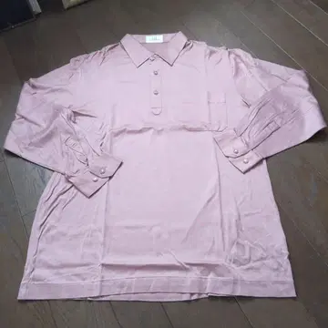 dunhill Sport 긴팔 피케 셔츠 사이즈 4 핑크