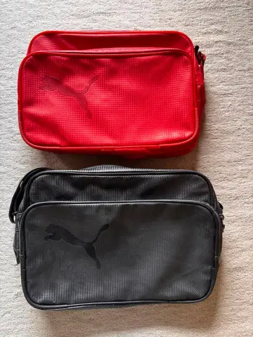 PUMA 숄더백 레드 블랙