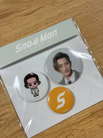 즉시 발송 한국 한정판 이와모토 테루 SnowMan 팝업 캔 배지 세트