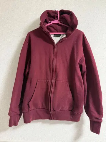 CAMBER 버건디 집업 후드티