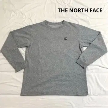 THE NORTH FACE 그레이 롱 t셔츠 얇은 소재 롱 t