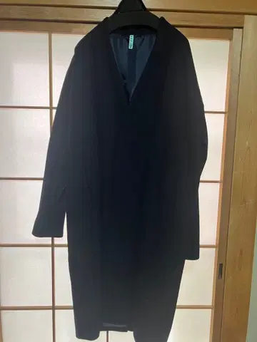 STUDIOUS 네이비 체스터 코트 사이즈 1