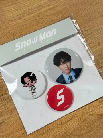 즉시 발송 한국 한정판 미야타테 료타 SnowMan 팝업 캔 배지 세트