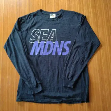 윈드앤씨 머드니스L SEA MDNS 긴팔 티셔츠 블랙