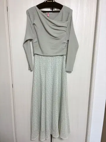 CELFORD 카슈쿨 니트 콤비 원피스