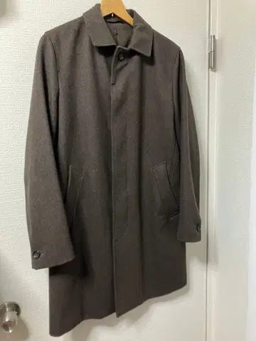 남성용 스텐카라 코트 브라운