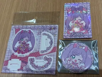 프리파라 캬라핀 유라유라 아크릴 스탠드 캔뱃지 카드 라라