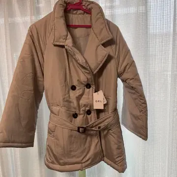 GRL 더블 브레스트 다운 코트 F 사이즈