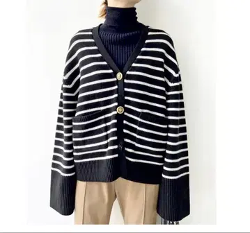 L'Appartement GOLD BUTTON V/N CARDIGAN