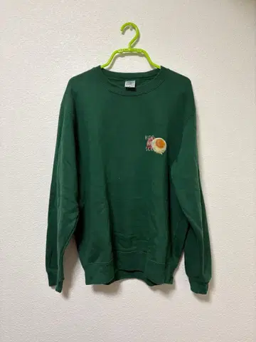 [새상품급] 속기모 트레이너 맨투맨 그린 BLUE BANANA