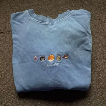 메이짱 냥피즈 트레이닝복 블루