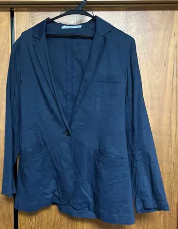 theory luxe 네이비 테일러드 자켓