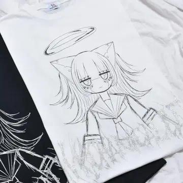 [ VOLCAN&APHRODITE ] 메카 고양이 세일러 BIG T셔츠