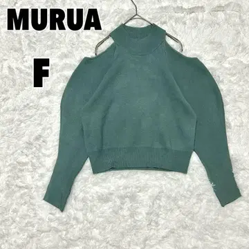 MURUA (F) 숄더 오픈 퍼프 니트