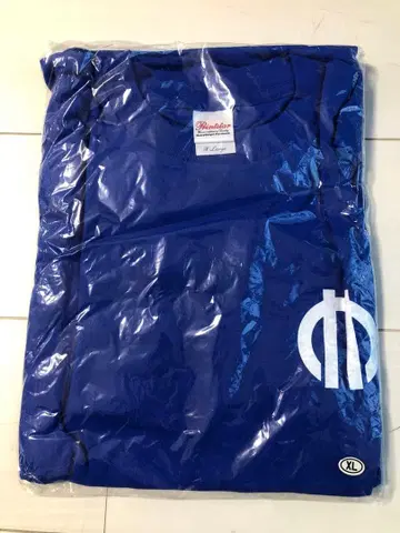 순텐도 대학 파란색 로고 T셔츠 XL