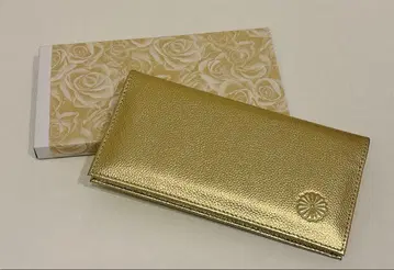 황궁 한정판 장지갑 금 동어원 본마루 매점 천연 가죽 골드 접이식 지갑