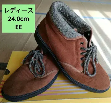 24.0cmEE 여성용 브라운 스웨이드