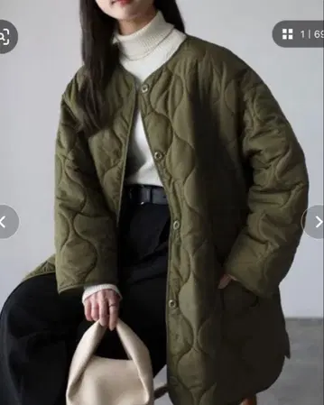 드로스트 퀼팅 숏코트