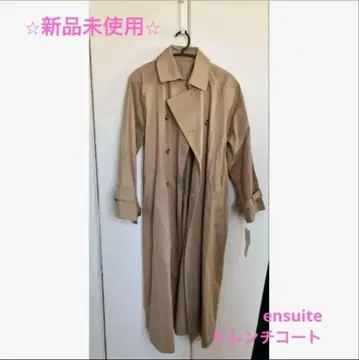 ensuite 베이지 트렌치코트 사이즈 L
