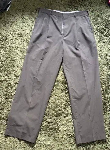 USA제 그레이 플리츠 슬랙스