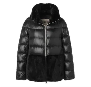 HERNO 다운 자켓 PI001933D 12017Z 인조 모피
