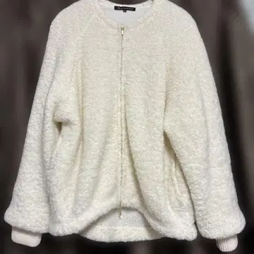 23구 아이보리 플리스 자켓 38