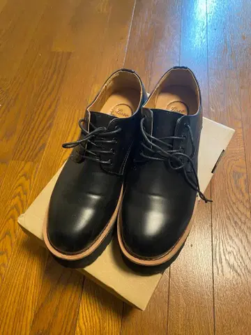 [ Loose ] 하이 밑창 플레인 토 슈즈