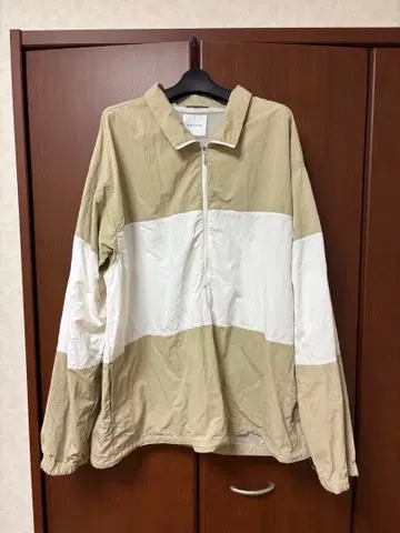 freak's store 나일론 하프 지퍼 블루종