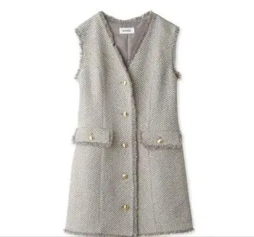 스나이델 트위드 미니 원피스