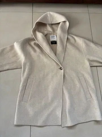 새상품급 크로셰 울 코트