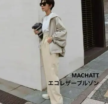 MACHATT 마차트 에코 가죽 블루종