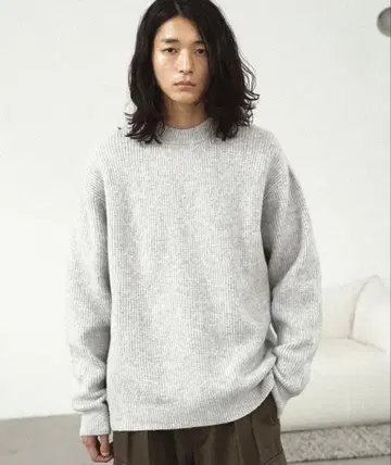 WYM LIDNM 멜란지 아제 루즈 니트 M 사이즈