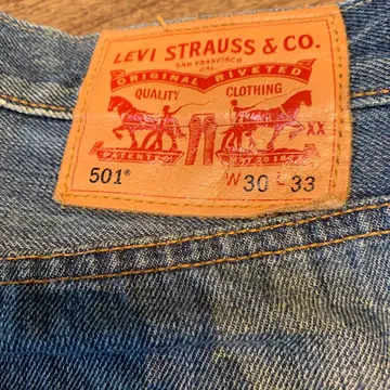 리바이스 501 W30 L33