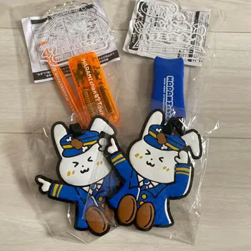 토끼 경찰 키링과 케이스 세트