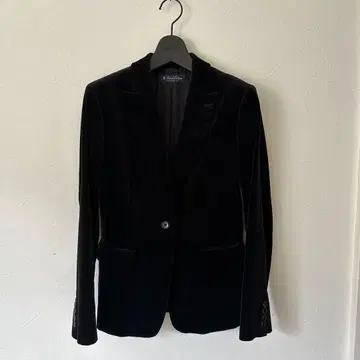 미사용 새상품 브룩스브라더스 벨벳 테일러드 자켓 9호 블랙