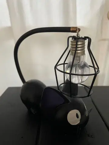 마녀 배달부 키키 지지 블랙 고양이 오브제 라이트 장식