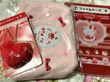 헬로키티 제일복권 토트백 & 백참 & 파일 케이스 세트