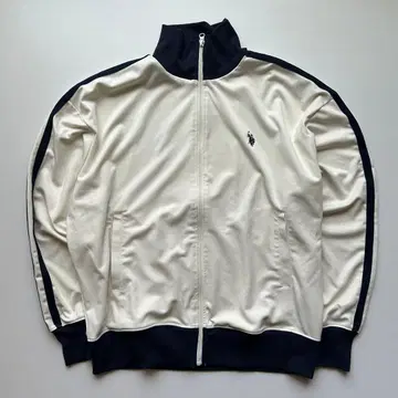 U.S. POLO ASSN. 트랙 자켓 F 화이트/네이비