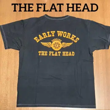 THE FLAT HEAD T셔츠 블랙 40 플랫 헤드 구제 의류