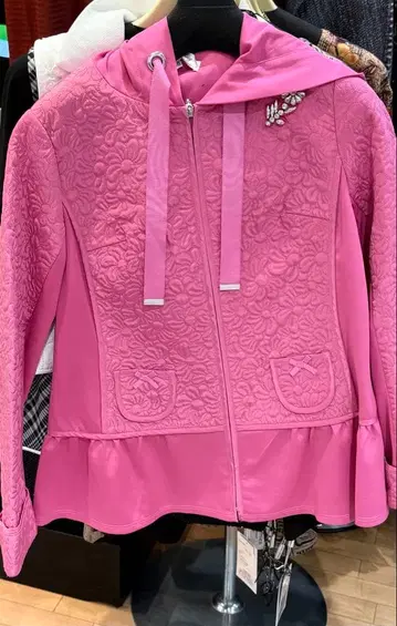 세일 상품, 슈퍼 뷰티, 후드 부착 핑크 자켓 40